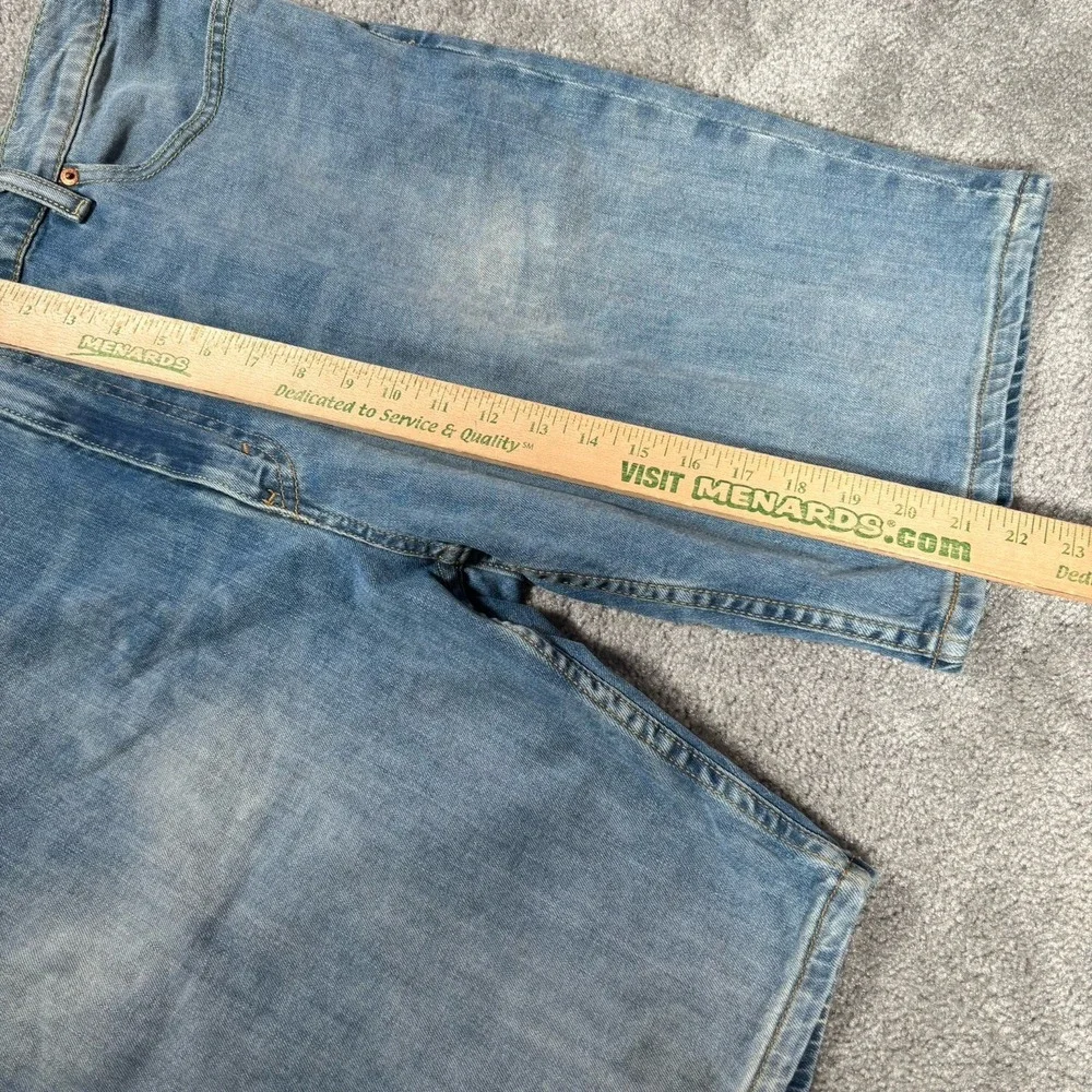 Levis 511 Jean Shorts Mens 42 Light‎ Blue Denim Faded Stretch Skater
